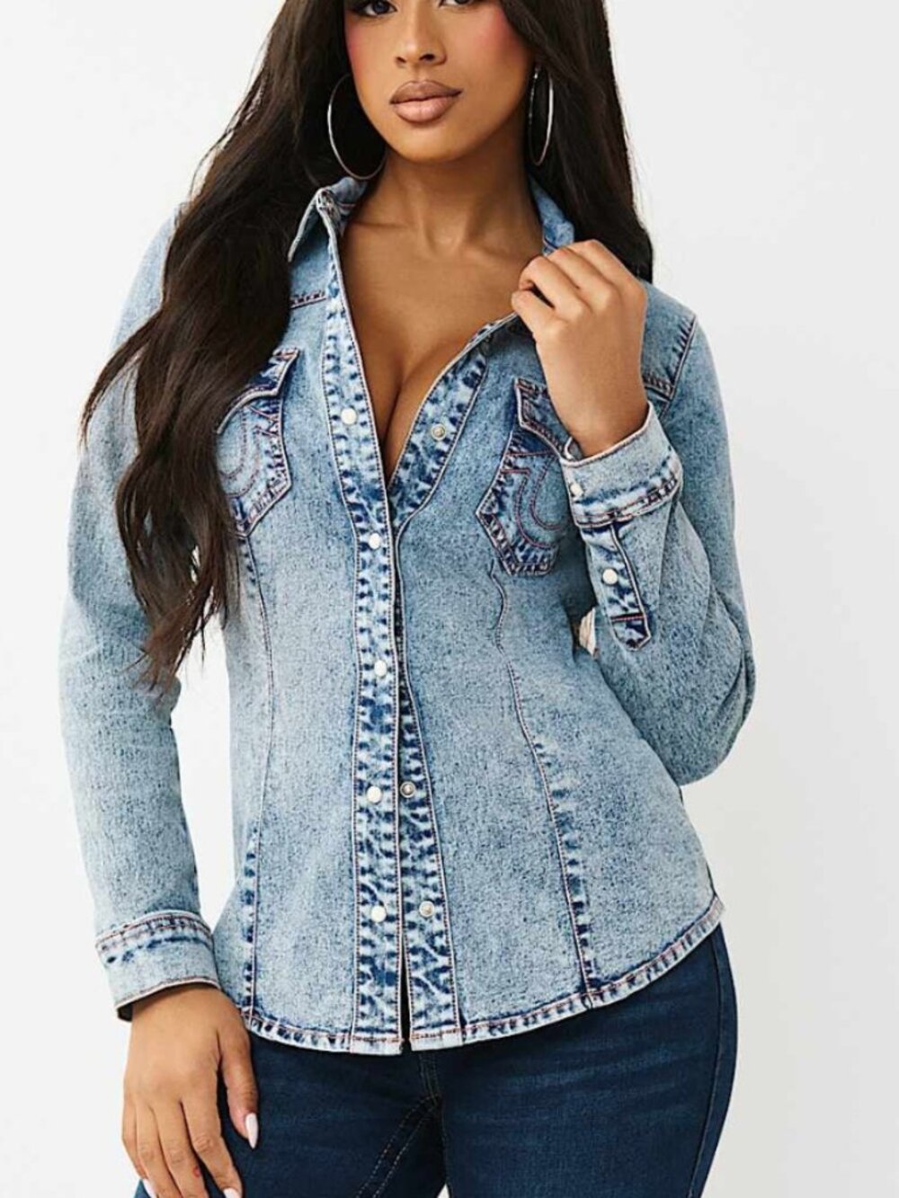 True Religion Western Denim Shirt